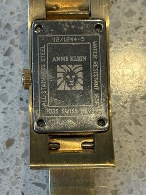 Anne Klein Wrist Watch Ladies Watch Gold Tone NEEDs new 