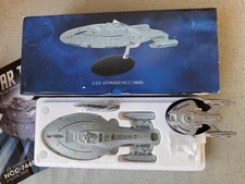 MINT XL Star Trek USS Voyager NCC 74656, Plus Reg. Size USS Equinox! Eaglemoss