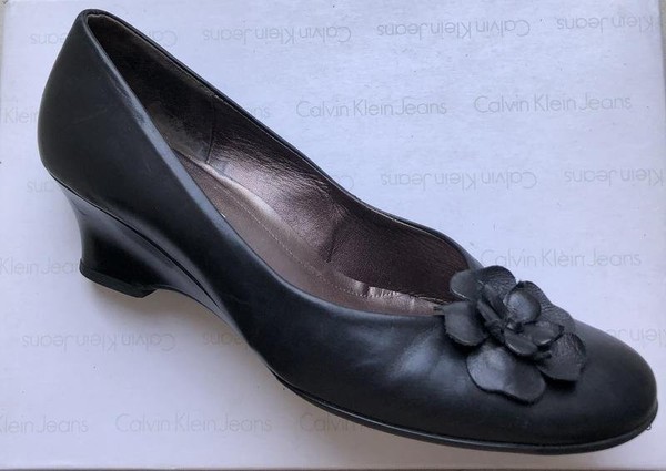 Women Gabor Heels Black Leather 38 #7TR1