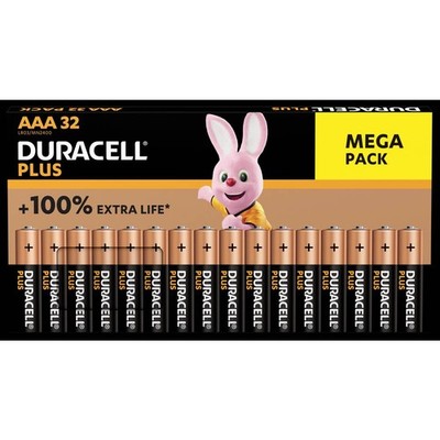 32er Multipack Duracell Plus-AAA BP32 Micro (AAA)-Batterie Alkali-Mangan 1.5 V