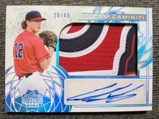 2024 Leaf Trinity Cam Caminiti Patch Auto Platinum 20/49! Braves SP Prospect 