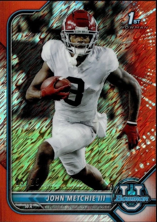 Chrome Prospects Orange Shimmer Refractor