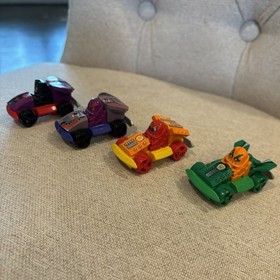 LEGO RACERS 2001 Set of 4 - 4573 Lightor, 4572 Scratch, 4569 Warrior, 4566 Gear