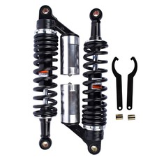 2x Amortiguadores de suspensión amortiguadores traseros de aire de 13,5"" 340 mm motocicleta para Honda
