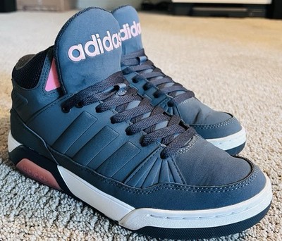 Adidas Women s Neo Mid Sneakers Size 6 Color Gray/Pink