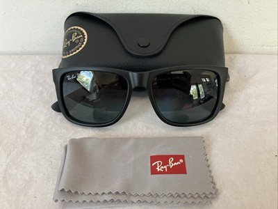 Ray Ban Justin Classic RB4165 54-16-145 Black Frame Grey Polarized Sunglasses