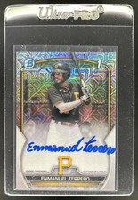 2023 Bowman Chrome Enmanuel Terrero Auto Mojo HTA Choice Refractor 1st #/150