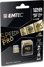 Emtec SpeedIN PRO 128GB MicroSDXC Class 10 UHS-I Micro SDHC Flash Memory