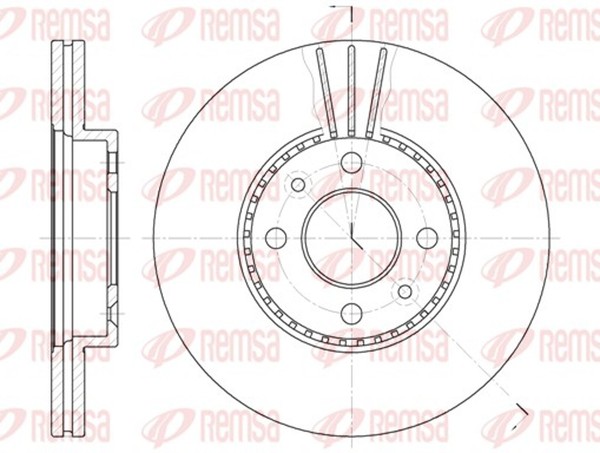 2X Bremsscheibe Remsa 6227.10 FüR JA0 Renault Megane Laguna 262Mm 1 ScéNic BA0 2-image