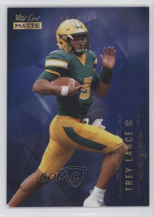 2021 Wild Card MATTE Retail Chase Blue Trey Lance #MBC-6 Rookie RC 0ys7