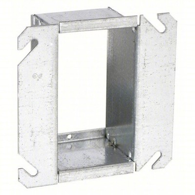 RACO 786 Plaster Ring: Raised, 2 in Raised Ht, 4L x 4W x 2D