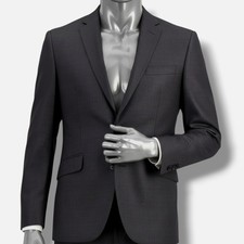 Kenneth Cole Reaction Men's Gray Techni-Cole Slim-Fit Suit Jacket Size 42R