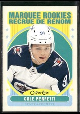 2021-22 U D #613 Cole Perfetti Winnipeg Jets Rookie 2021-22 OPC Update Retro