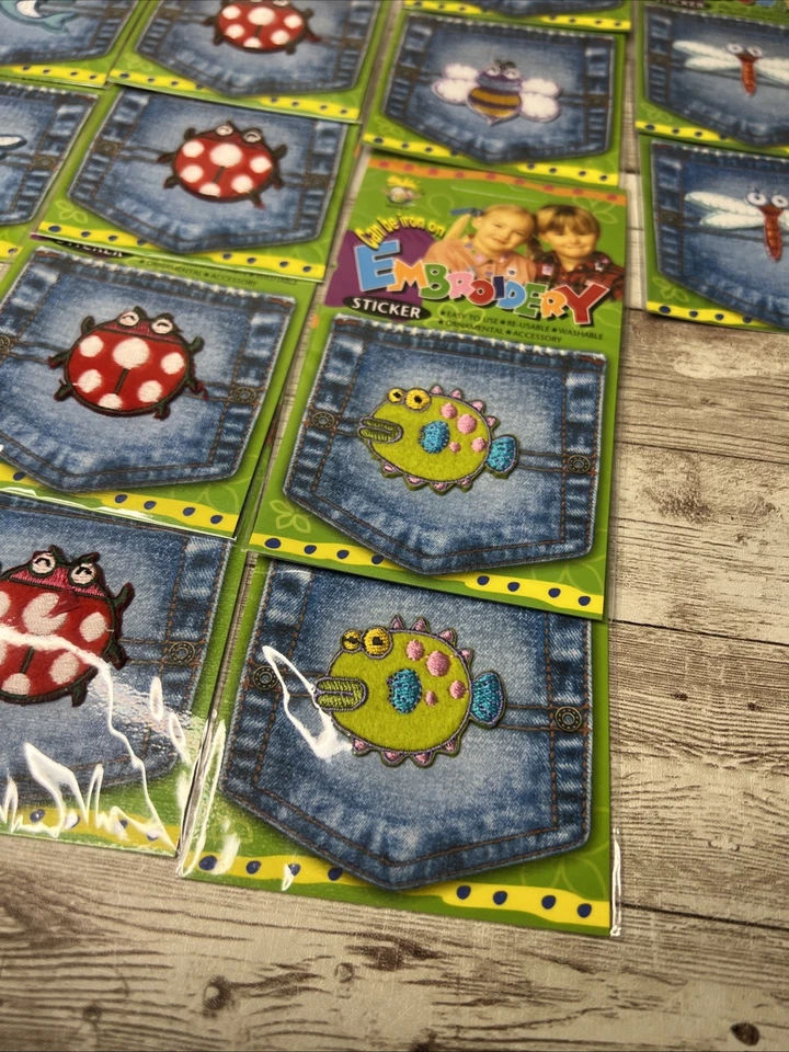 Lot of 17 Embroidery Patches - Iron On - Fun Kingdom Series - Kids Animals - Image 4 of 4