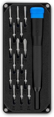 Minnow Präzisions-Bit-Set, tragbares Bit-Set im Taschenformat mit 16 Mini-Bits (4 mm)