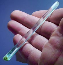 Very Rare Extra Long Skinny Raw Aquamarine Crystal Rough Natural Matrix Specimen