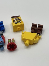 2009 Lego SpongeBob Minifigure Lot (3) Spongebob, Patrick Mr Krabs #3833 Retired