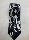 Vintage 90s Looney Tunes Men's Pepe Le Pew Necktie Black White Warner Bros 1994 — photo 1