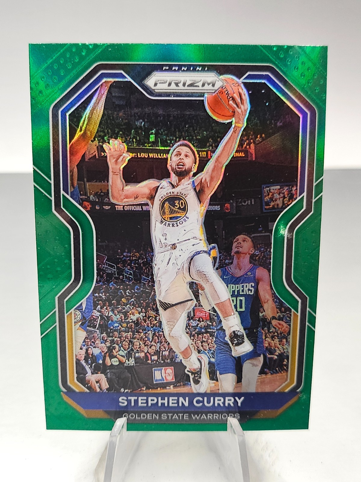 2020-21 Panini Prizm #159 Stephen Curry Green Prizms