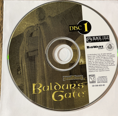 Baldurs Gate Disc 1 PC Game | eBay