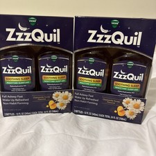 4 Bottles ZzzQuil Nighttime Sleep Aid Diphenhydramine 50mg Chamomile 2/27  7/27
