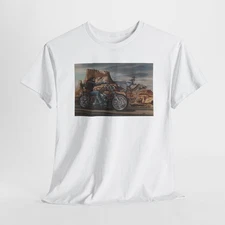 Ghost Rider Unisex Tee, Motorcycle Artwork David Mann, T-Shirt, Biker Lifestyle