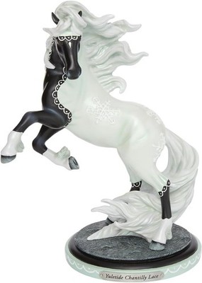 Enesco Die Spur Der Bemalten Ponys Weihnachten Yuletide Chantilly Spitze Figur