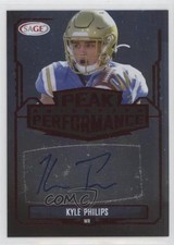 2022 SAGE Low Series Peak Performance Auto Red Kyle Philips #PKA-KP2 Auto 0nr3