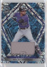 2020 Panini Chronicles Spectra Neon Blue Prizm Swatches /10 Nolan Arenado 0z42