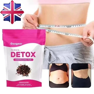 Lulutox Detox Tea All-Natural,Supports Healthy Weight Helps Reduce Bloating UK~