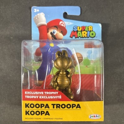 GOLD TROPHY KOOPA TROOPER EXCLUSIVE SUPER MARIO JAKKS PACIFIC NEW