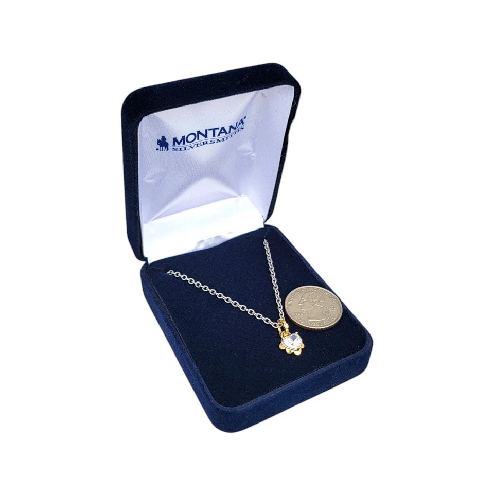 MONTANA SILVERSMITHS изящный цветами сердце ожерелье - новый с Ярлыками! Розничная цена $50 - Изображение 4 из 4