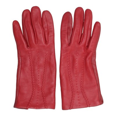 Yiseven, Handschuhe, Größe: 6 1/2, Leder/Polyester, Rot, Damen #qTS