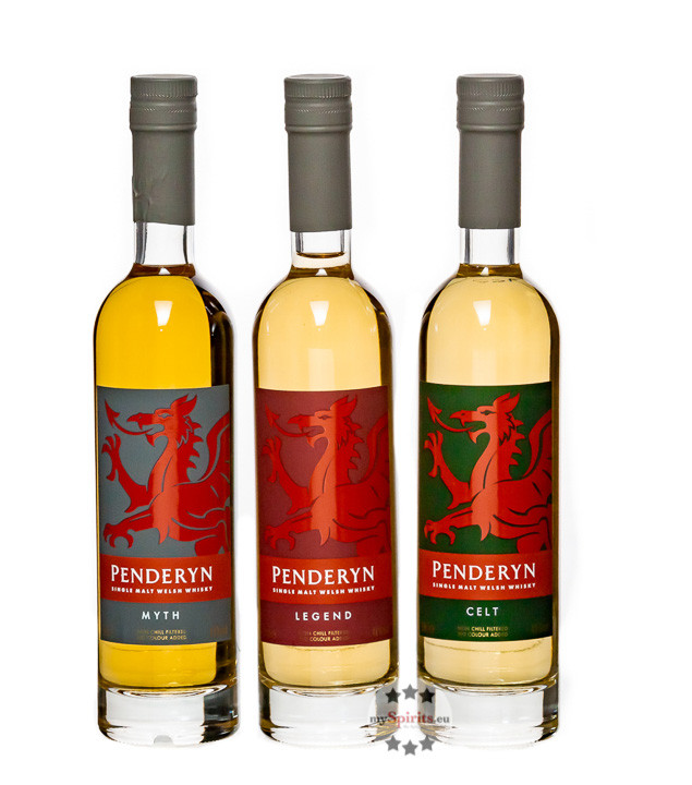 Penderyn Whisky Set Dragon Range (Myth, Legend, Celt) / 41 % Vol. / 3x 0,2 Liter