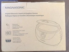 New! Magnasonic Digital Ultrasonic 20 oz Jewelry Eyeglass Cleaner