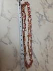 Abalone beaded  Chunky necklace 15"  Double Strand, Popover Necklace  — photo 5