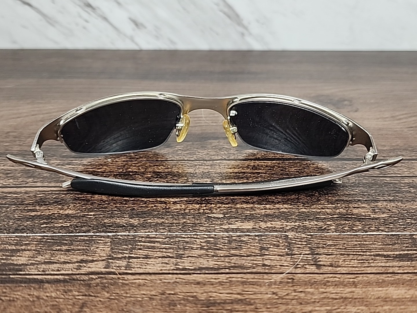☆NICE☆ ~OAKLEY Half Wire 1.0 Fire 🔥 Red Orange 🍊 Iridium Sunglasses~ ☆Vintage☆ image 4