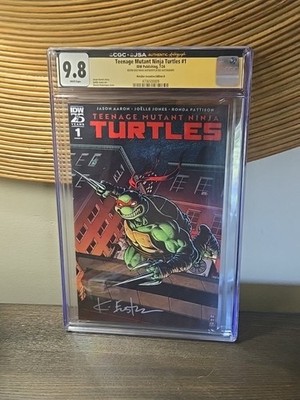 Teenage Mutant Ninja Turtles #1 CGC 9.8 JSA 1:50 Variant signed Kevin Eastman  