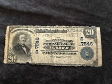 1902 PB $20 Farmers Merchants NB of Mart Texas National Currency Charter #7546