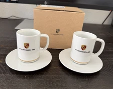 NEW Porsche Crest Espresso Cup Set Coffee Mug Design Original Official