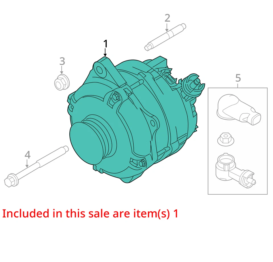 Alternador Ford Taurus 2008-2012 generador conjunto de carga motor fabricante original HXGHT Foto 2 de 3
