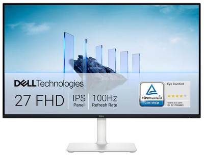 Dell - S2725H 27'' IPS LED FHD 100Hz 8ms Monitor (HDMI) - Ash White