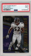 Ray Lewis 2020 Panini Select Unbreakable #U14. PSA Graded-Mint 9