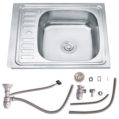 MELKO Lavello lavello da cucina in acciaio inox lavello da incasso 🍽