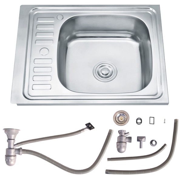 Abwaschbecken KüChenspüLe EdelstahlspüLe SpüLbecken SpüLe EinbauspüLe 🍽-image
