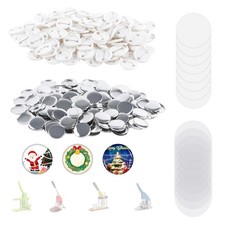 500 Sets 32mm/1.25 Inch Button Making Supplies - Round Badge Parts for Button...