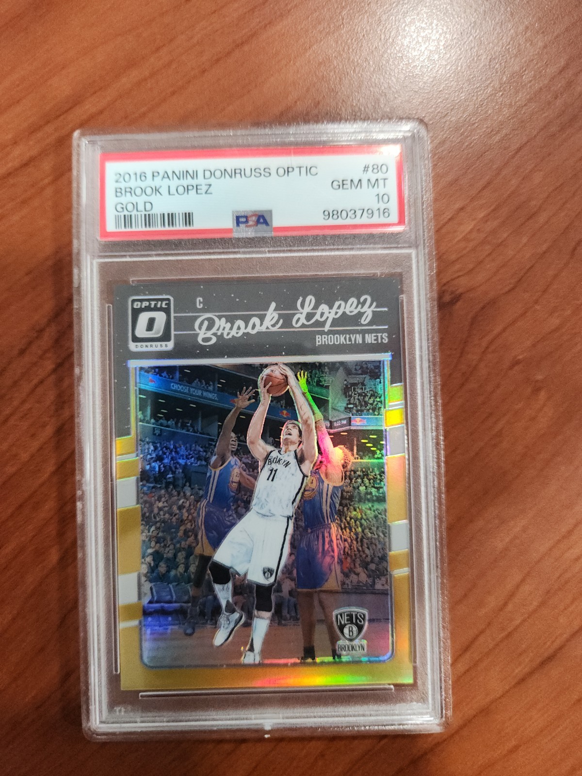 🔥2016-17 GOLD Panini Donruss Optic - Brook Lopez #80 06/10🔥