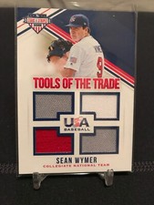 2018 USA Stars & Stripes TOTT Sean Wymer Game Used Jerseys! /299! Rookie RC