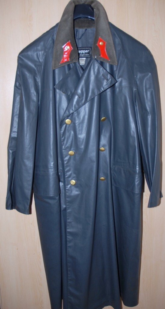 KLEPPER Kufstein Austrian Police Rubber Rain Coat Jacket 54 UK