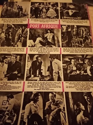 El61 Ephemera 1956 article film port afrique pier angeli anthony newley 